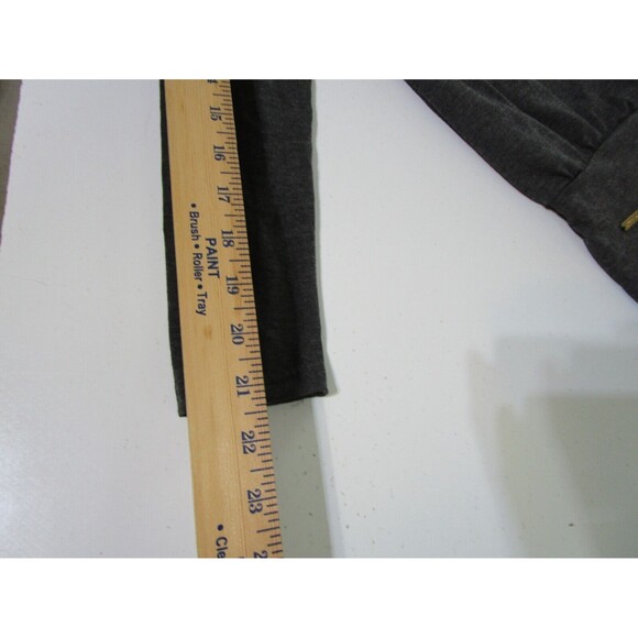 Left on Right Womens Blouse Medium Gray Soft Long Sleeve Pockets - Picture 11 of 12